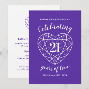 Ioliet Huwelijksjubileum 21 jaar liefde Kaart