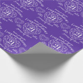 Iolite trouwdag 21 jaar liefde paarse cadeaupapier (Hoek)