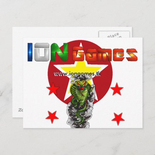 Ion Games Briefkaart (Voorkant / Achterkant)