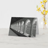 Iona Abbey Arches Wenskaart Kaart (Gele Bloem)