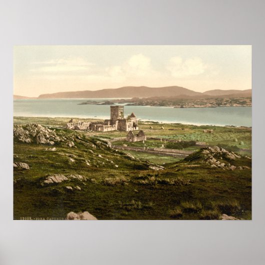 Iona Abbey, Argyll en Bute, Schotland Poster (Voorkant)