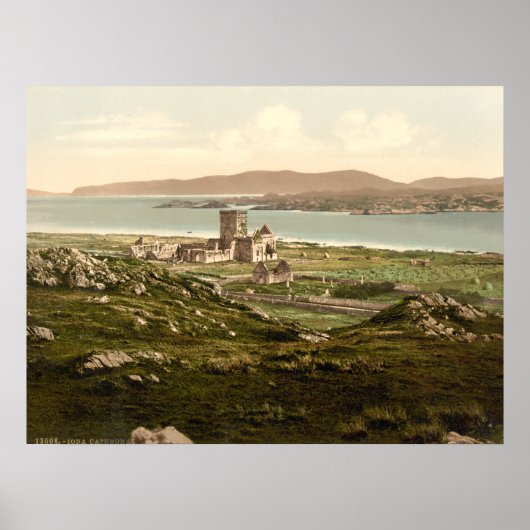 Iona Abbey, Argyll en Bute, Scotland Print (Voorkant)