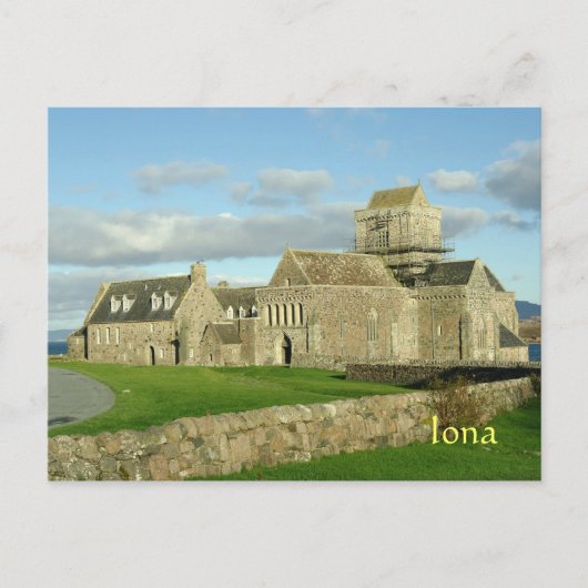 Iona Abbey Scotland Briefkaart (Voorkant)