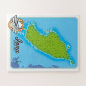 Iona Schotland kaart Legpuzzel (Horizontaal)