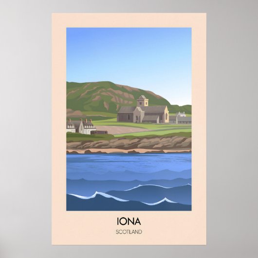 Iona Scotland Travel Poster (Voorkant)