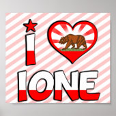Ione, CA Poster (Voorkant)