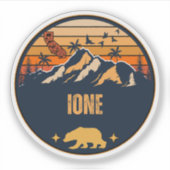 Ione, Californië Sticker (Voorkant)