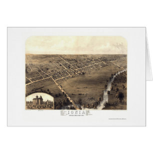 Ionia, MI Panoramic Map - 1868