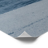 Ionisch zee geagiteerd met schuim dat botst poster (Hoek)