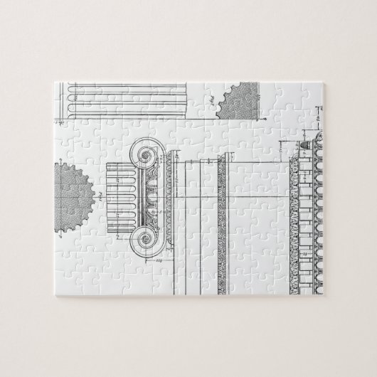 ionische architectuur legpuzzel (Horizontaal)