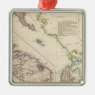 Ionische eilanden en Malta Metalen Ornament
