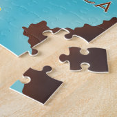 Ionische eilandenkaart poster. legpuzzel (Zijkant)