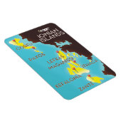 Ionische eilandenkaart poster. magneet (Rechterzijde)