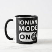 Ionische muziekmodus aan - Mok (Links)
