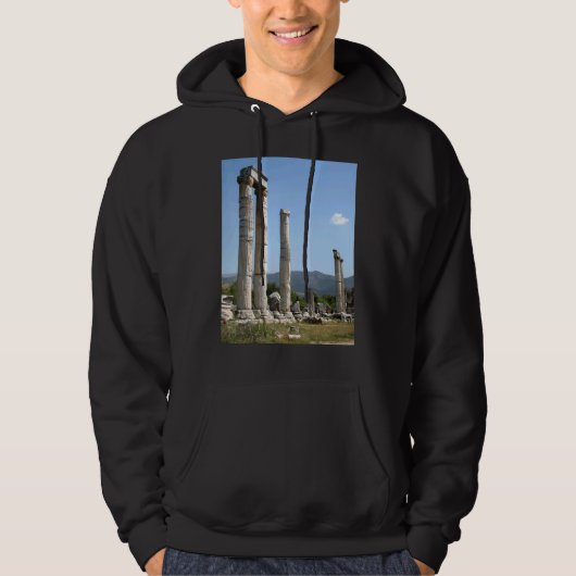 Ionische zuilen van de tempel van Aphrodite Aphrod Hoodie (Voorkant)