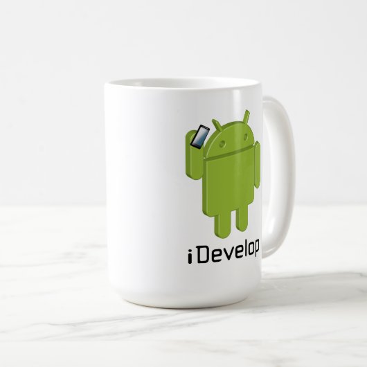 iOntwikkeling van mok koffie (Voorkant rechts)