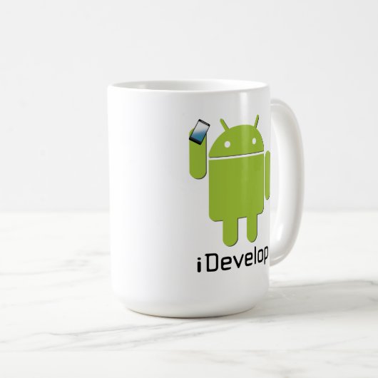 iOntwikkeling van mok koffie (Voorkant rechts)