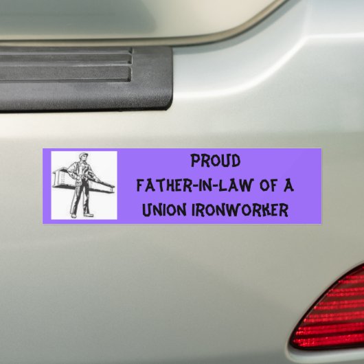 Ionwerker, Proud Wife van AUnie I... - Gepersonali Bumpersticker (Op auto)