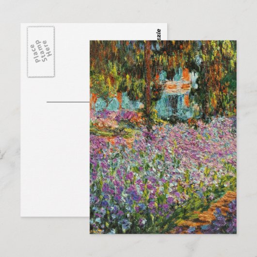 Iopen in de tuin van Monet Briefkaart (Voorkant / Achterkant)