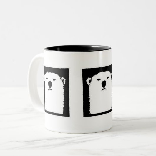 Iorek Triptych Tweekleurige Koffiemok (Voorkant links)