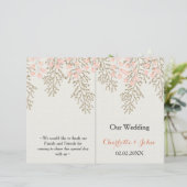 iory blush goudflorale bruiloft (Staand voorkant)