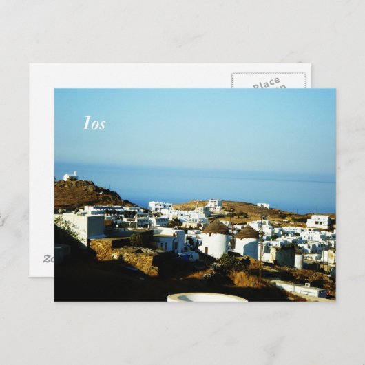 Ios-eiland Briefkaart (Voorkant / Achterkant)