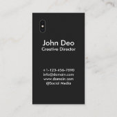 iOS Geïnspireerd modern | iPhone X-Visitekaartje Visitekaartje (Achterkant)