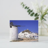 Ios, Griekenland. De prachtige en knapperige, witt Briefkaart (Staand voorkant)