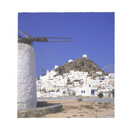 Ios, Griekenland. De prachtige en knapperige, witt Notitieblok (Voorkant)