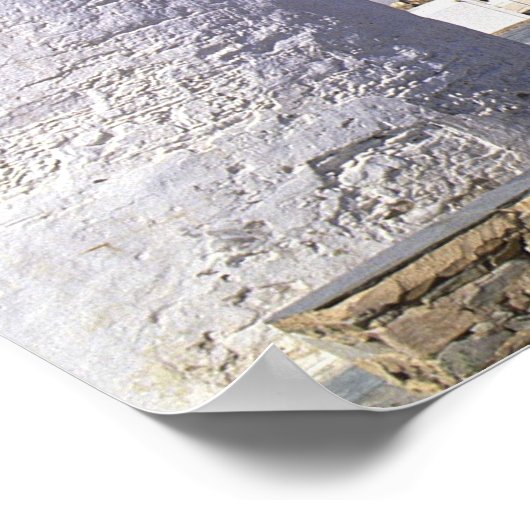 Ios, Griekenland. De prachtige en knapperige, witt Poster (Hoek)