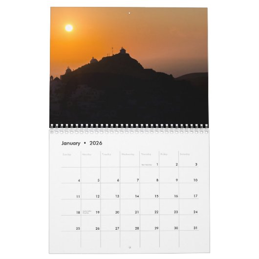 Ios Grieks Eiland 2026 Kalender (Jan 2026)