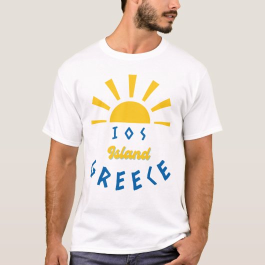IOS Island, Griekenland - Sunshine Mannen T-shirt (Voorkant)