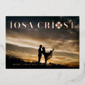 Iosa Criost Gaelic Folie Feestdagenkaart (Voorkant)