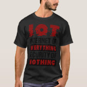 IoT Internet of Everything Data Scientist SQL Deve T-shirt (Voorkant)