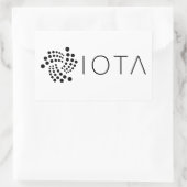 IOTA Logo Rechthoek Sticker (Tas)