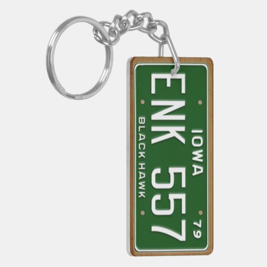 Iowa 1979  Bord Sleutelhanger licentie (Voorkant Links)