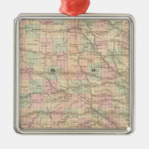 Iowa 3 metalen ornament