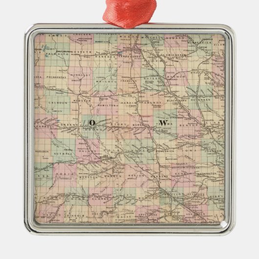 Iowa 3 metalen ornament (Voorkant)