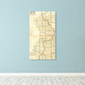 Iowa 6 canvas afdruk (Insitu (Houten vloer))