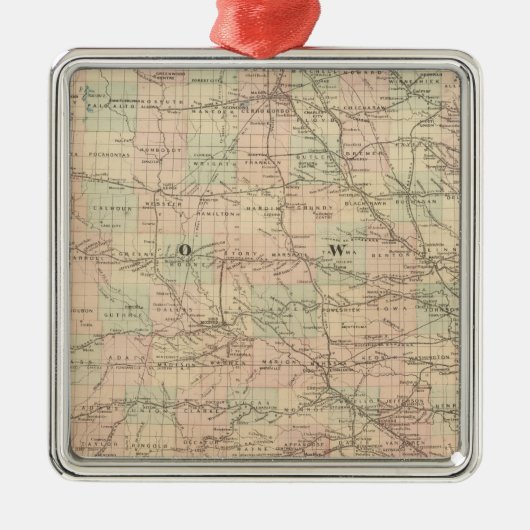 Iowa 6 metalen ornament (Voorkant)
