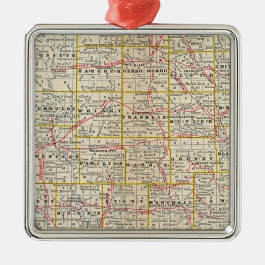 Iowa 6 metalen ornament (Voorkant)