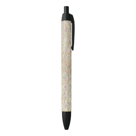 Iowa 6 zwarte inkt pen (Achterkant (Verticaal))