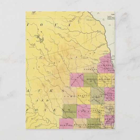 Iowa 7 briefkaart (Voorkant)