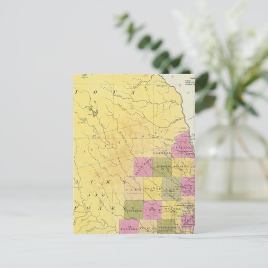 Iowa 7 briefkaart (Staand voorkant)