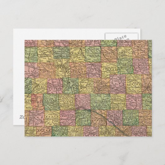 Iowa 8 briefkaart (Voorkant / Achterkant)