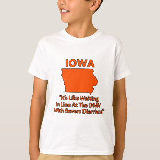 Iowa - als wachten in de rij bij de DMV.. T-shirt