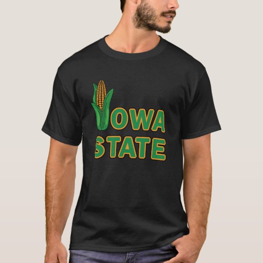 Iowa american state beroemd met maïs t-shirt (Voorkant)