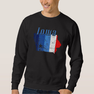 Iowa American State Outline Kaart USA Trui