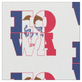 Iowa Amerikaanse staatsvlag Stof (Close Up)