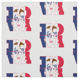 Iowa Amerikaanse staatsvlag Stof